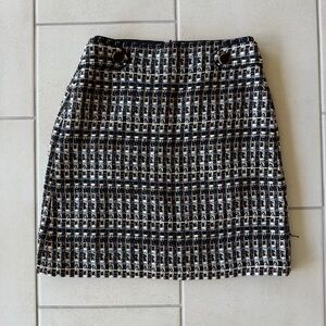 Ann Taylor Woven Patterned Skirt - 0